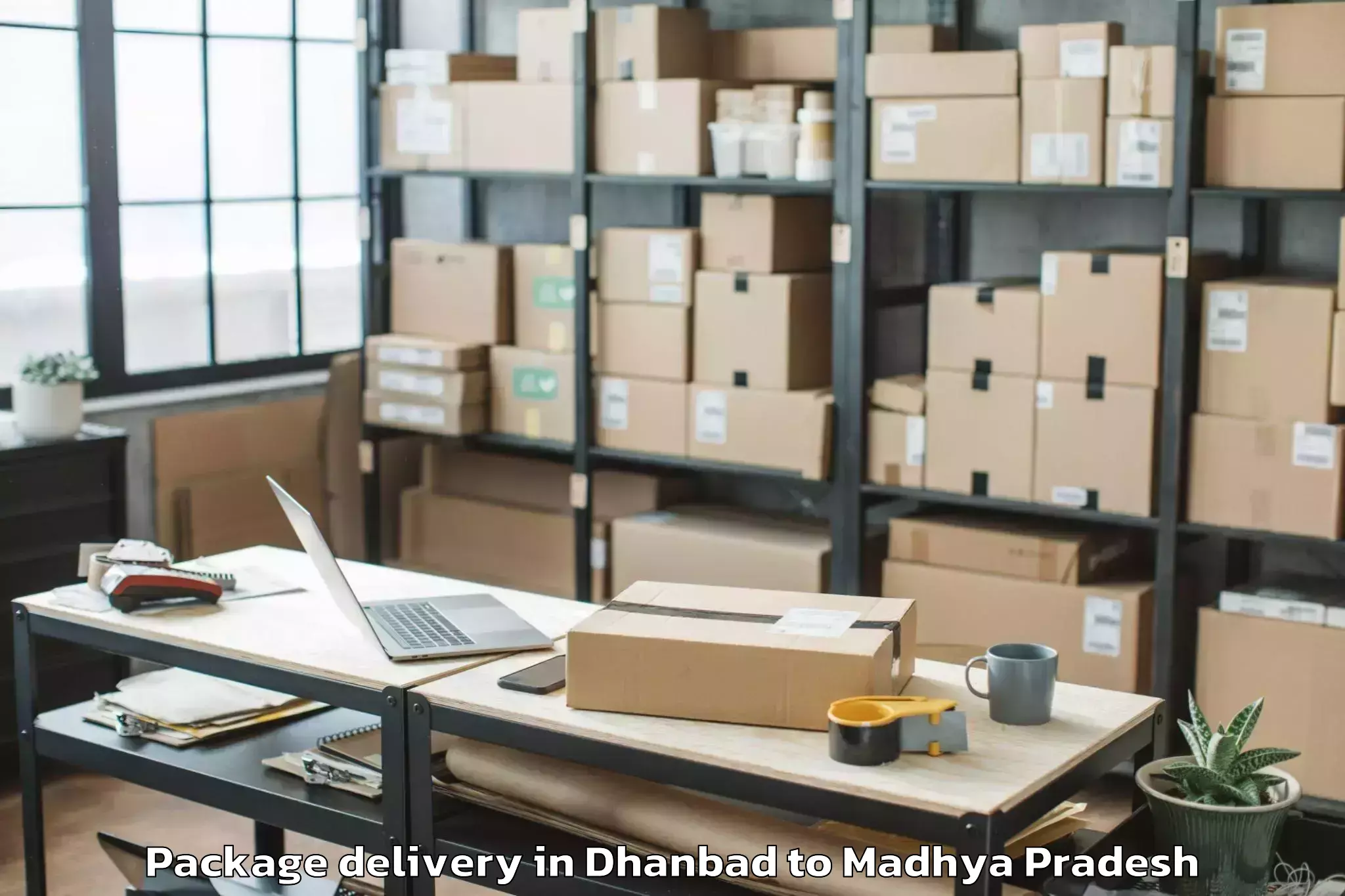 Dhanbad to Khargone Package Delivery Booking